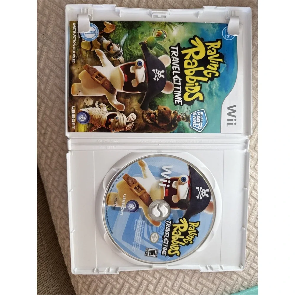Raving Rabbids: Travel in Time (Nintendo Wii, 2010) Complete‎ and Tested